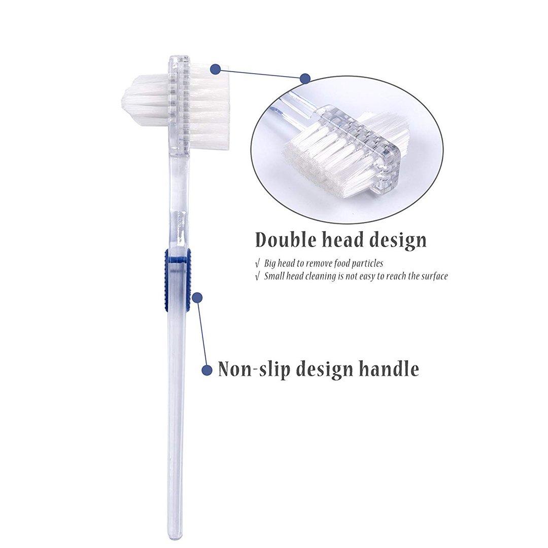 Bearals Denture Box, Denture Cup, Denture Case with Brush, Denture Bath