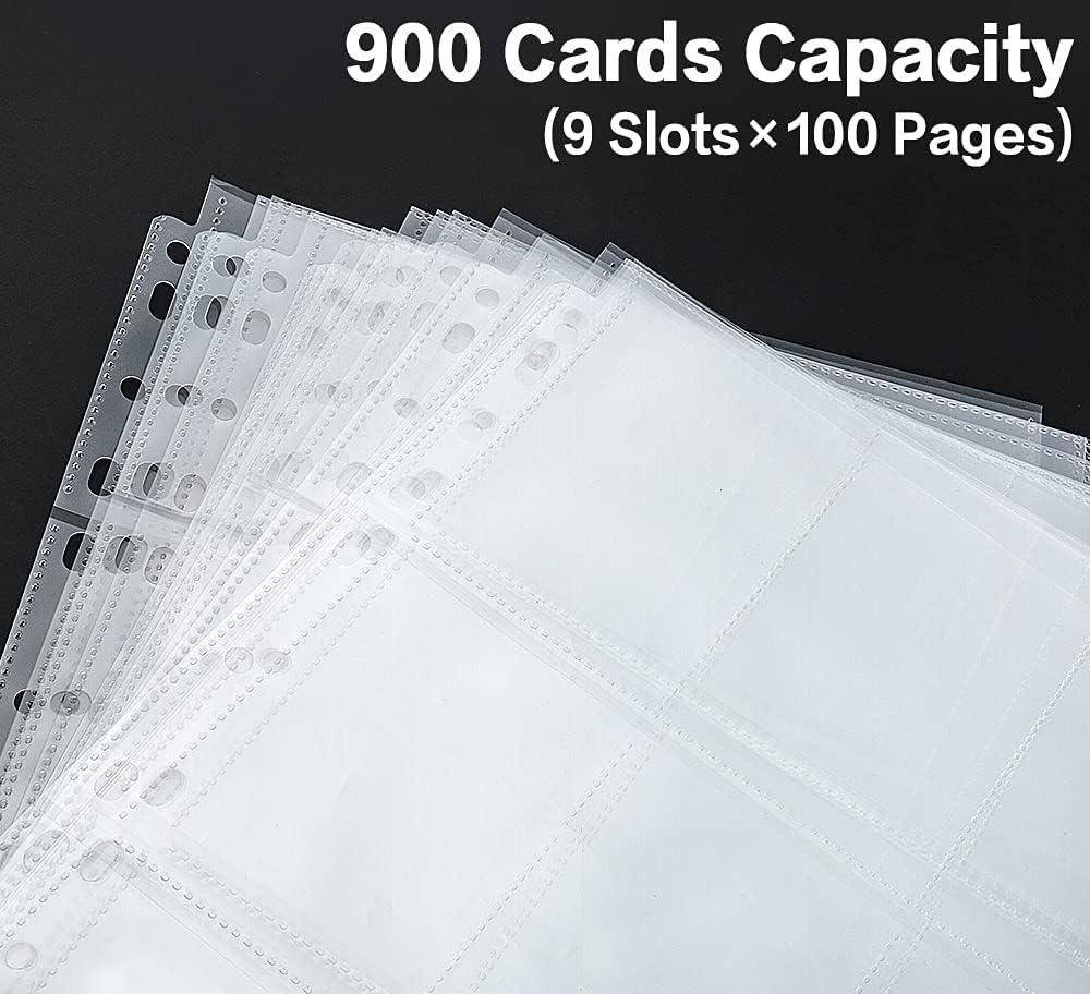 Card Sleeve Pages 540 Pocket - 30 Binder Sheets For Baseball Cards - Fits  3-Ring Binders Card Sleeves