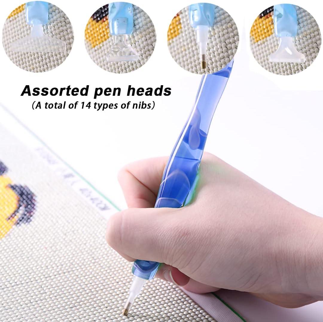 Diamond Painting Pens with 6 Pen Heads Diamond Art Pens for Nail Art  Rhinestones