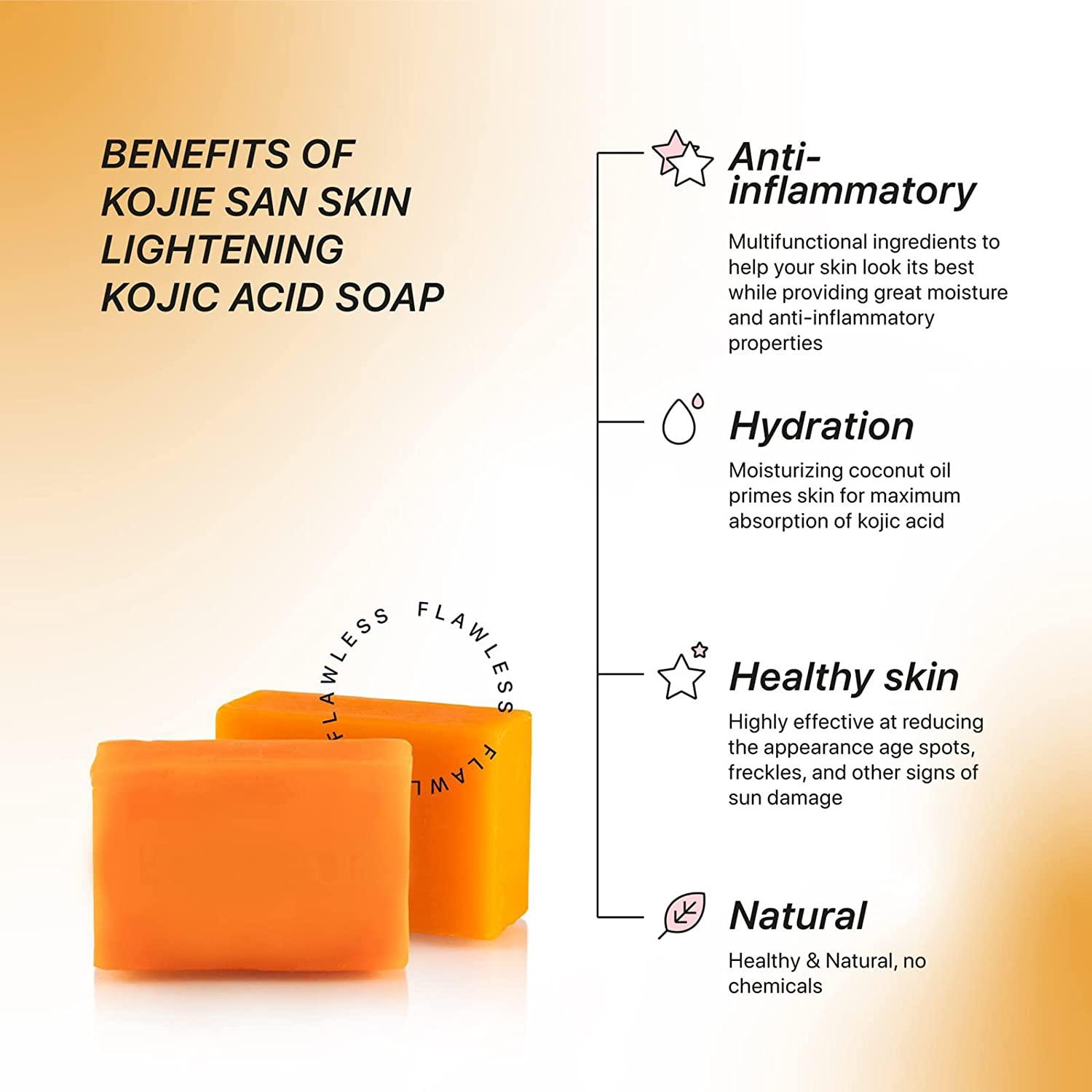 Kojie San Facial Beauty Soap 100g x 3 Pack - Guaranteed Authentic | Buy Now  with Express International Delivery