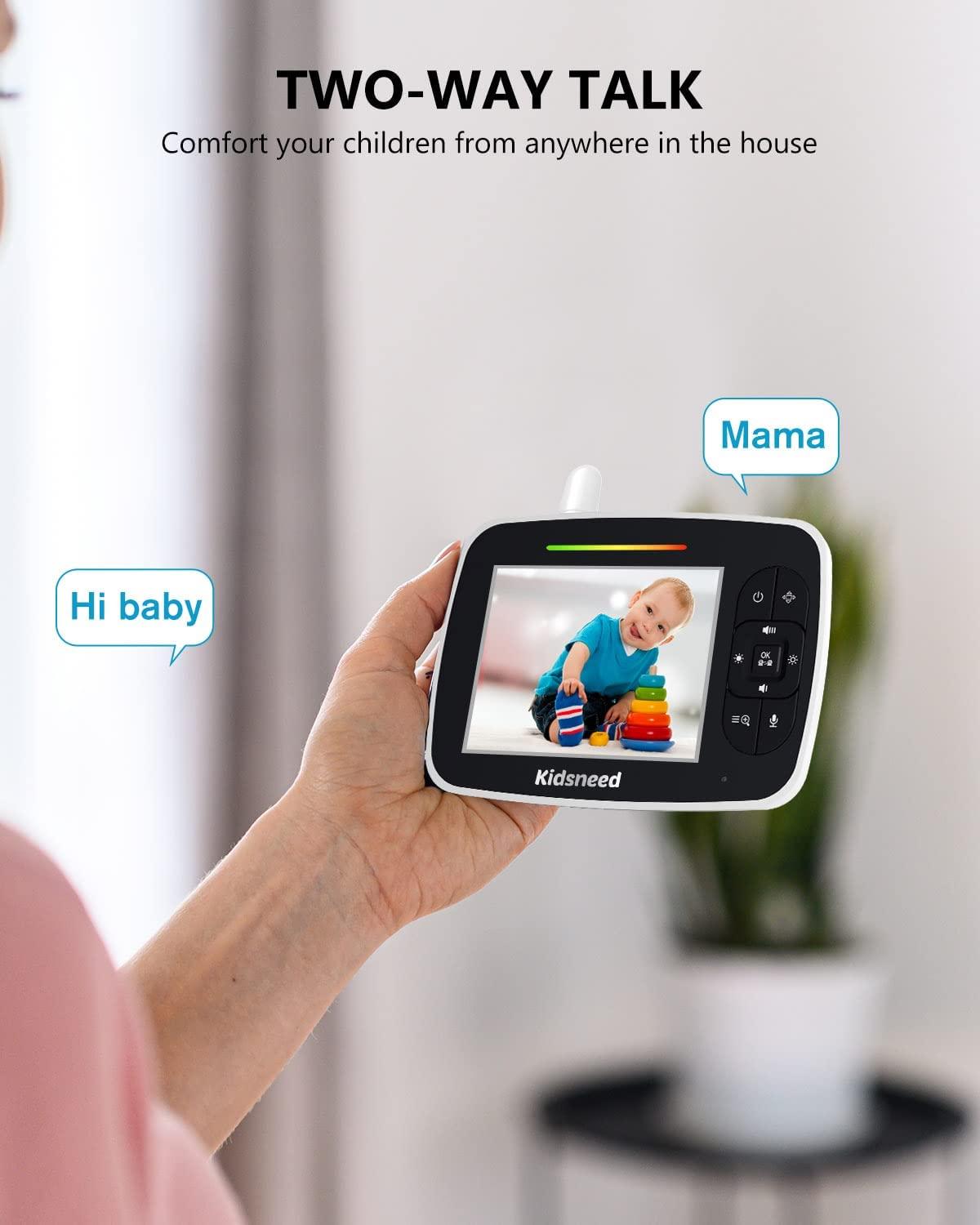 Baby Monitor 3.5 inch Video Baby Monitor with Camera and Audio, inch
