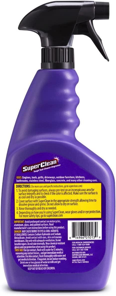Super Clean Foaming Multi-Surface All Purpose Cleaner Degreaser Spray,  Biodegradable, Full Concentrate, 32 ounce 32oz.