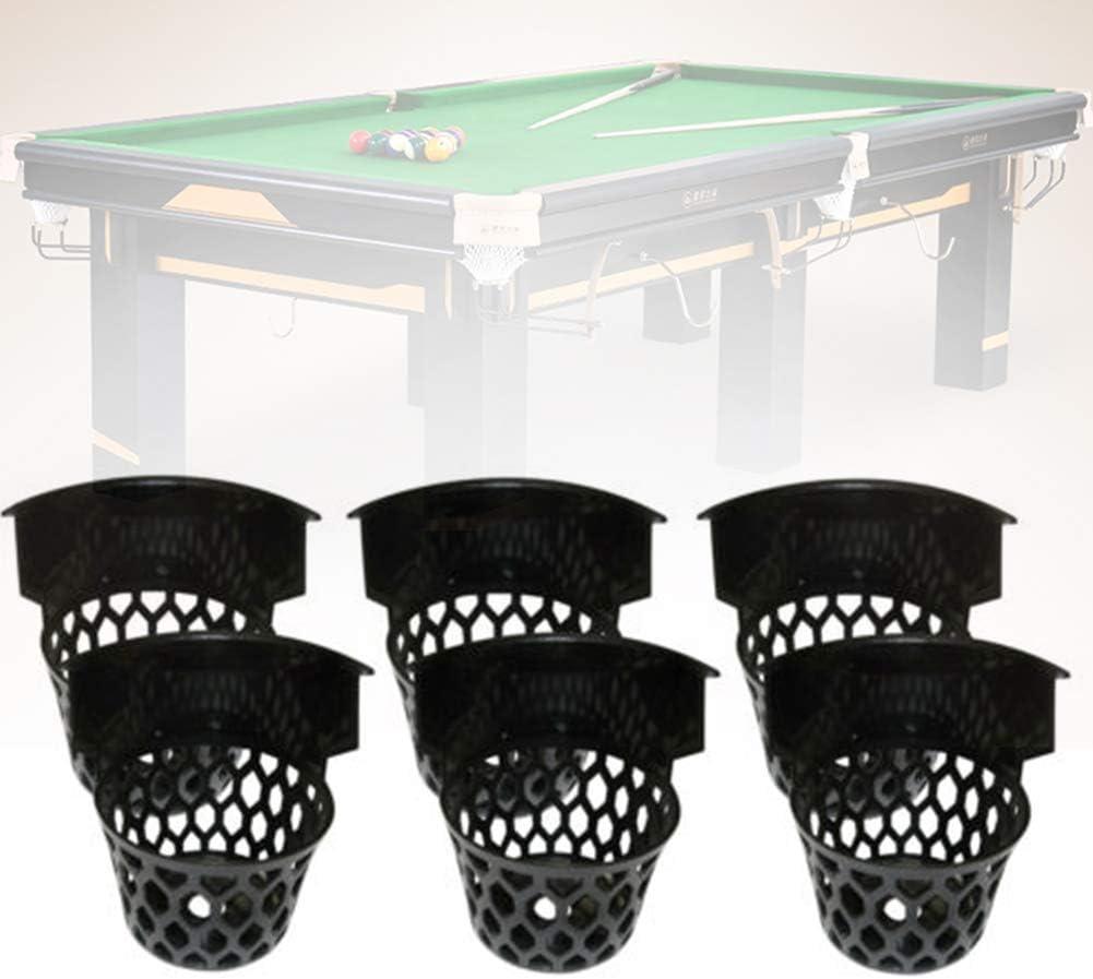 6pcs/set Plastic Web Billiard Pockets Pool Table Home Basket Heavy Duty Billiard Table Net Entertainment Hobby