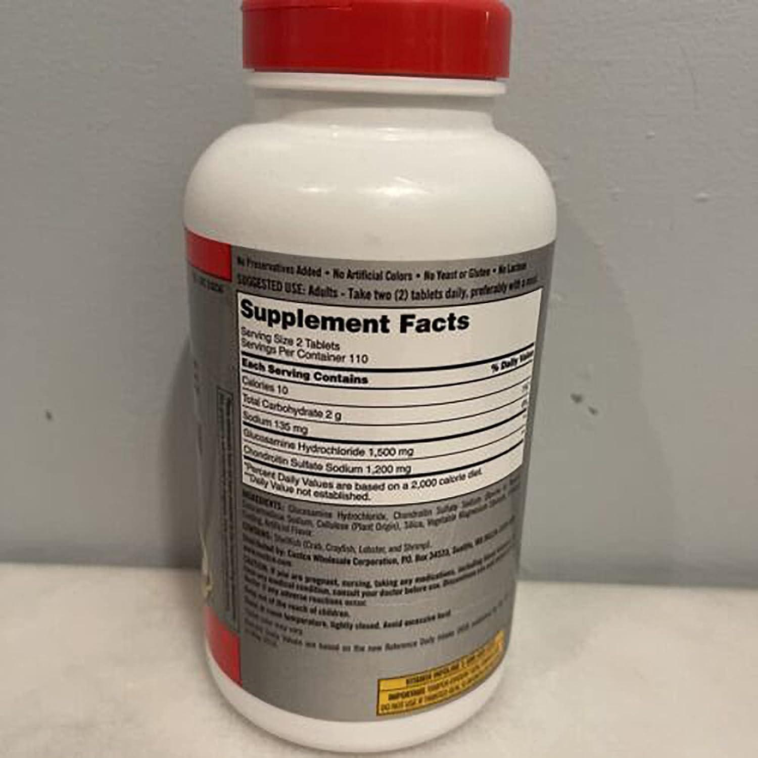 Adema KirklandSignature Glucosamine HCI 1500 Mg Chondroitin Sulfate