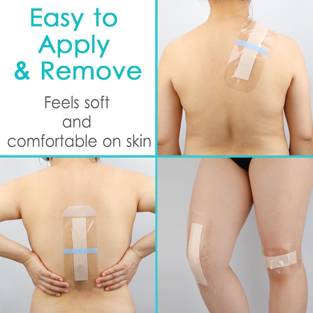 10 Pcs Waterproof Silicone Dressing for Knee & Hip Replacement - Medical Bandage Island Dressing Shower Protector Bordered Gauze Wound Cover 4x10 Inch (Pack of 10 | Buy Now with Express International Delivery | GoSupps.com 10 Pcs Waterproof Silicone Dressing for Knee & Hip Replacement - Medical Bandage Island Dressing Shower Protector Bordered Gauze Wound Cover 4x10 Inch (Pack of 10 | Buy Now with Express International Delivery | GoSupps.com