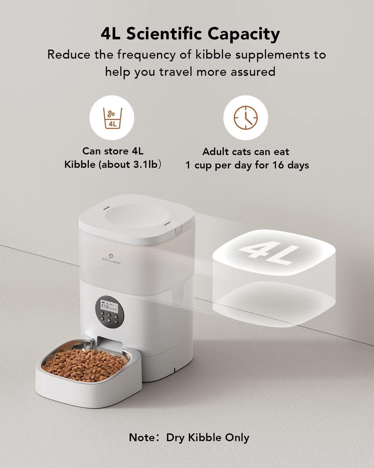 PETLIBRO Automatic Cat Feeders 2.4G WiFi Enabled Smart Food