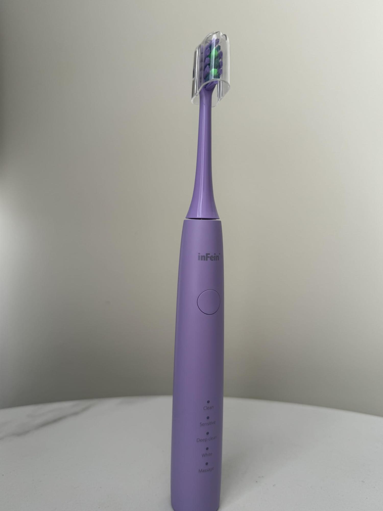 Buy Electric ToinFein Sonic Electric Toothbrush - Oscillation & Vibration  Waterproof 2 Brush Heads - Best for Adults - Purple | Buy Now with Express  International Delivery