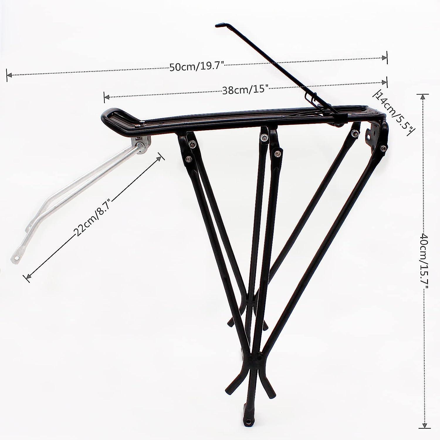 BABEIYXM Rear Bike Rack with Luggage Clip, Bike Rear Rack Bike Rack for