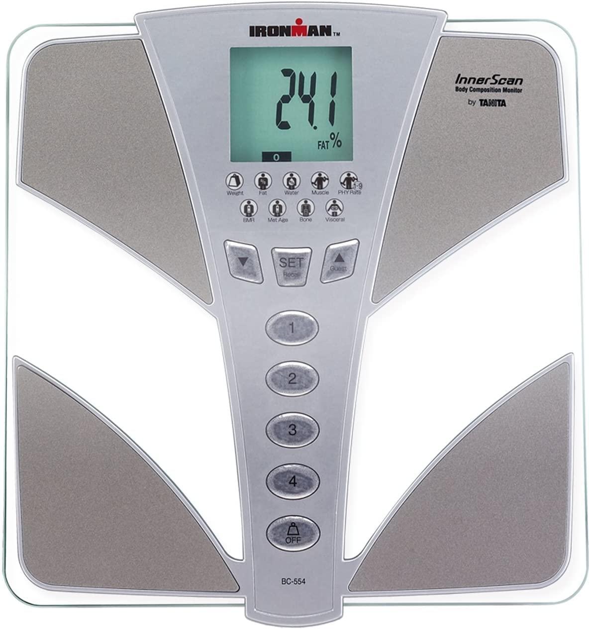 TANITAs BC-554 Ironman FDA Cleared Worlds Only Consumer Multi-Frequency  Full Body Composition Scale