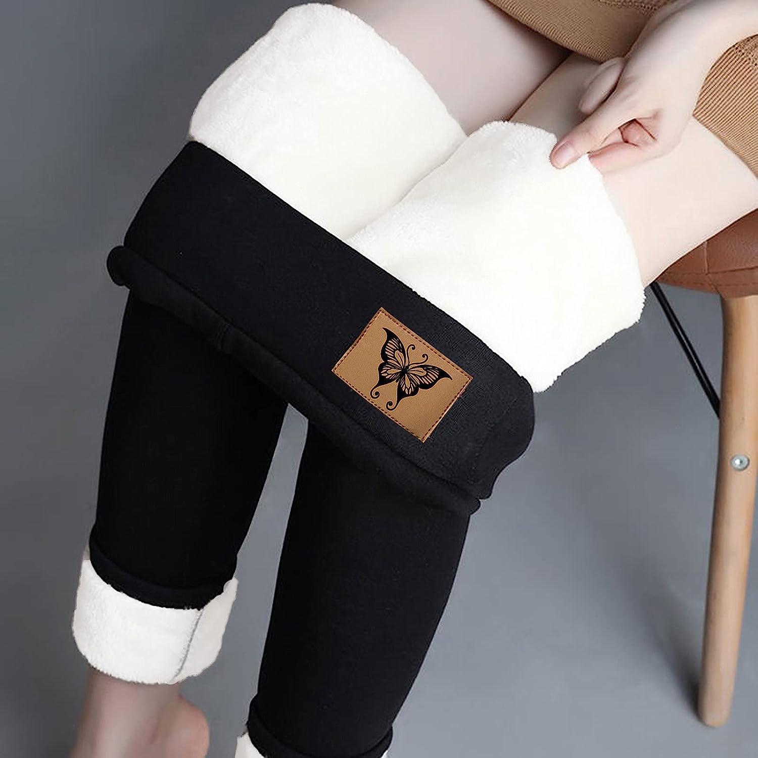 Women's Winter Warm Fleece Lined Legging Thick Full Length Slim Thermal  Pants