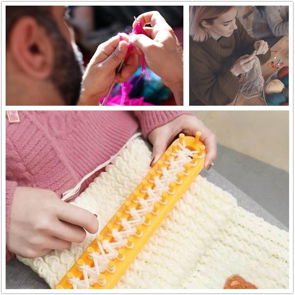 120pcs Locking Stitch Markers Knitting Stitch Counter DIY Craft Plastic  Crochet Stitch Needle Clip Random Color 