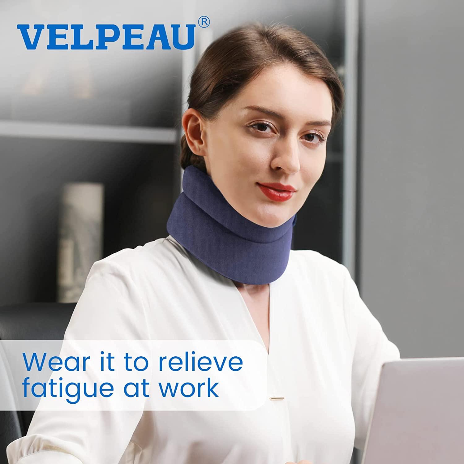 VELPEAU Neck Brace Foam Cervical Collar Soft Neck Support Relieves