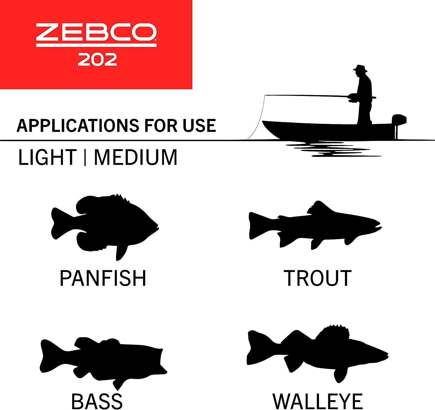 Zebco 202 Spincast Fishing Reel, Size 30 Reel, Right-Hand Retrieve