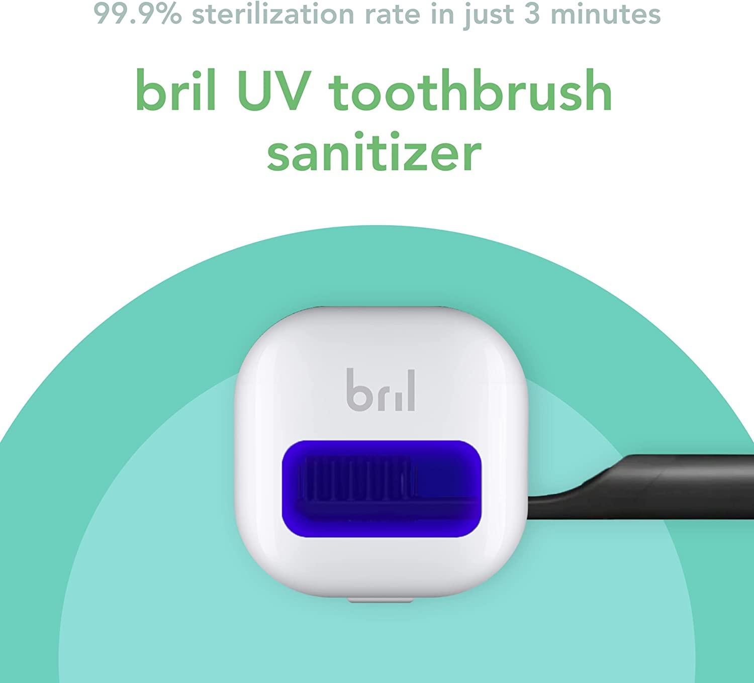 Bril UVC Toothbrush Sanitizer Portable Sterilizer Cover & Holder in