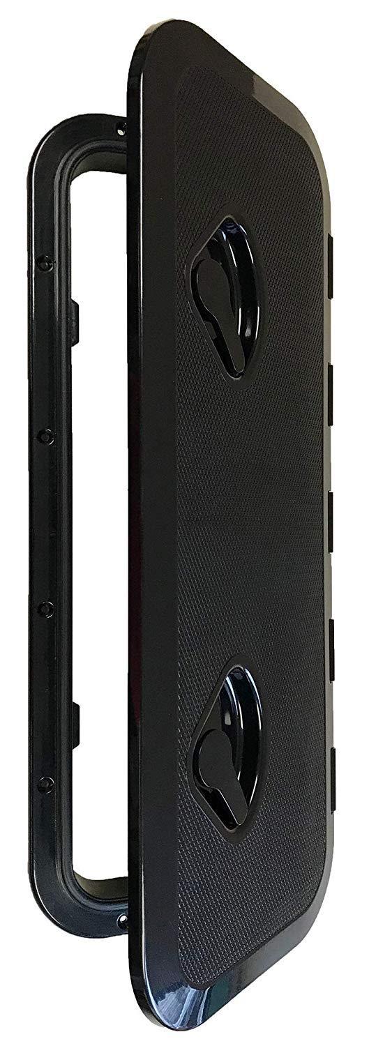 SEAFLO Marine Deck Access Hatch & Lid (24" x 9.5") (Black)
