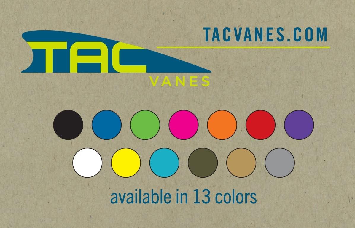 TAC Vanes 2.25" Driver Hybrid Vanes, Pack of 36, Vanes for Archery