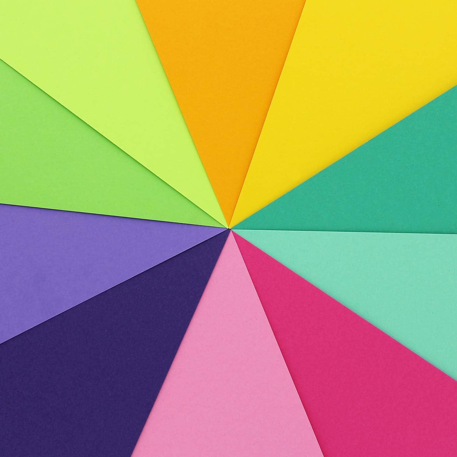 Paper Accents Rainbow Cardstock Variety Pack Candy Duo EcoFriendly