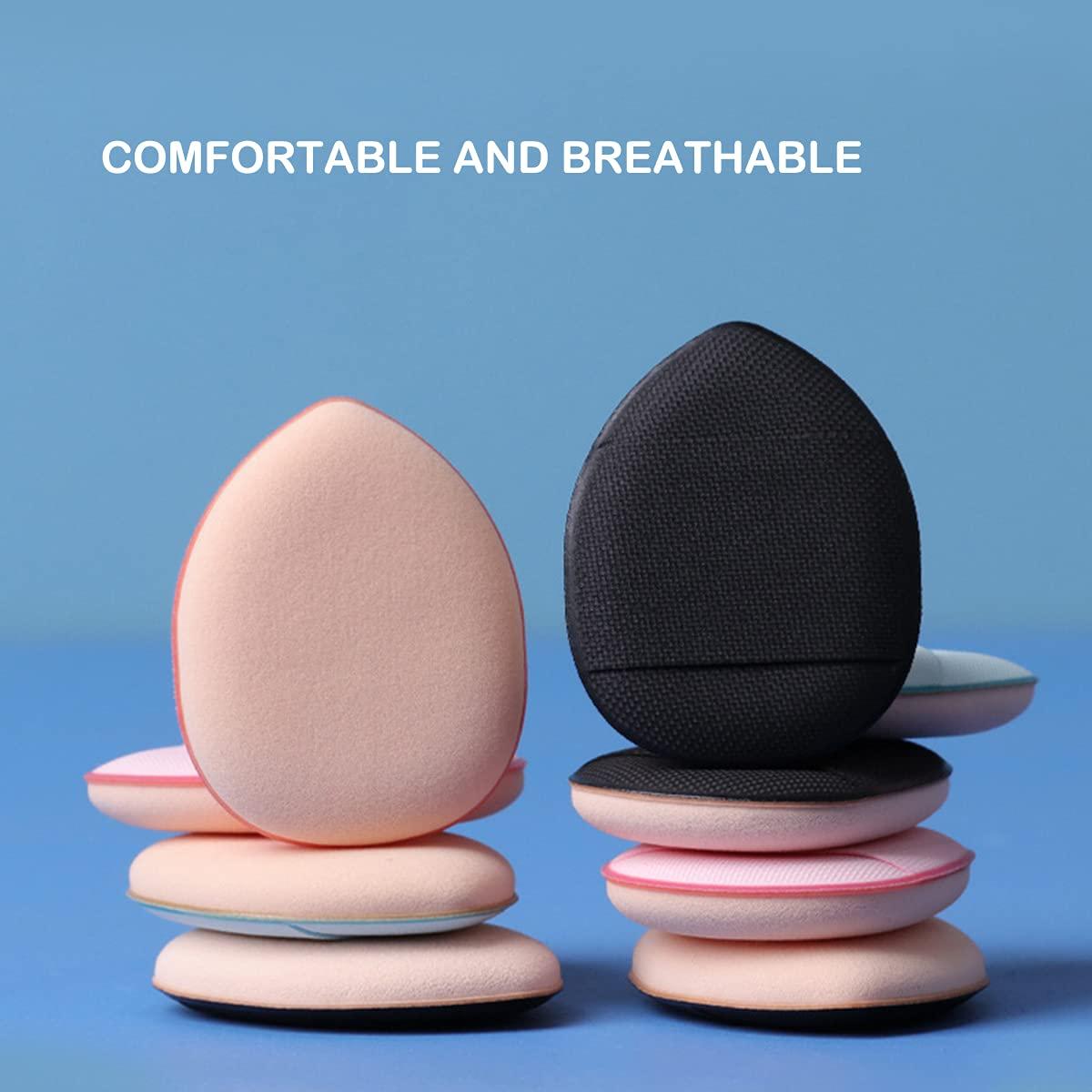 RONG HUA 10Piece Mini Powder Puff Set Soft Makeup Loose Water Drop