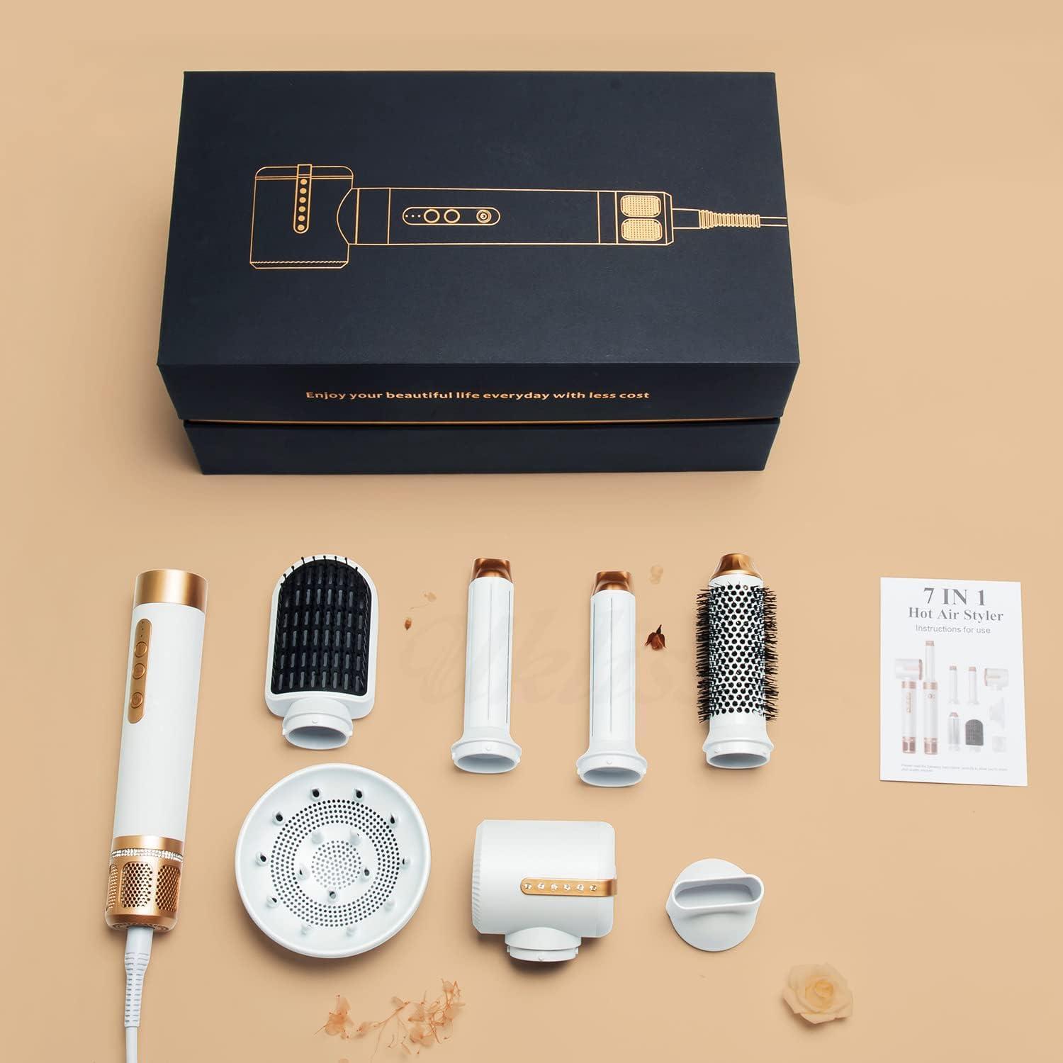 Hair Dryer Styler 7 In 1, High Speed Brushless Otor Blow Dryer Wrap - View #3