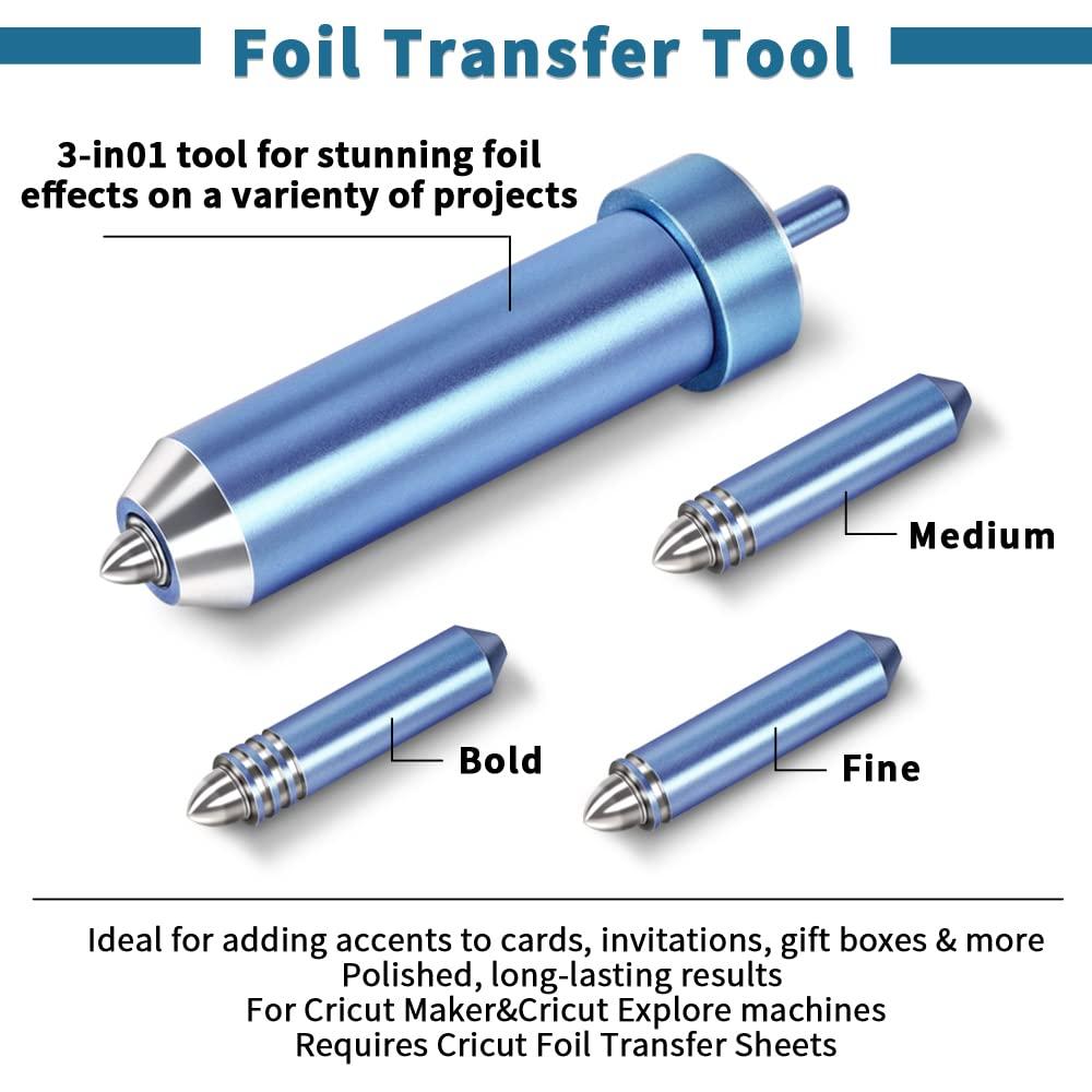 3 Blades Foil Transfer Tool Kit for Cricut Maker/Maker 3/Explore One/Explore  Air