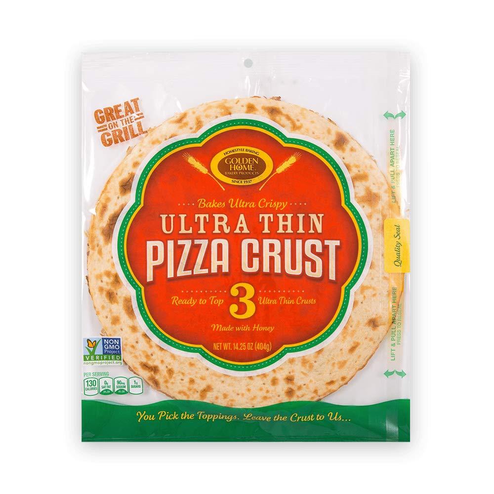 Golden Home Ultra Thin Pizza Crust Low Carb Low Fat NonGMO Wheat (3