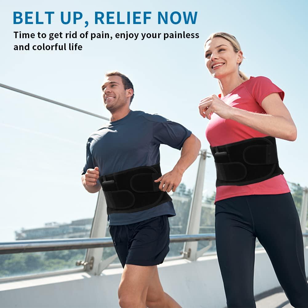 Heated Back Brace Wrap for Lower Back Pain Relief, Oramuon Compression