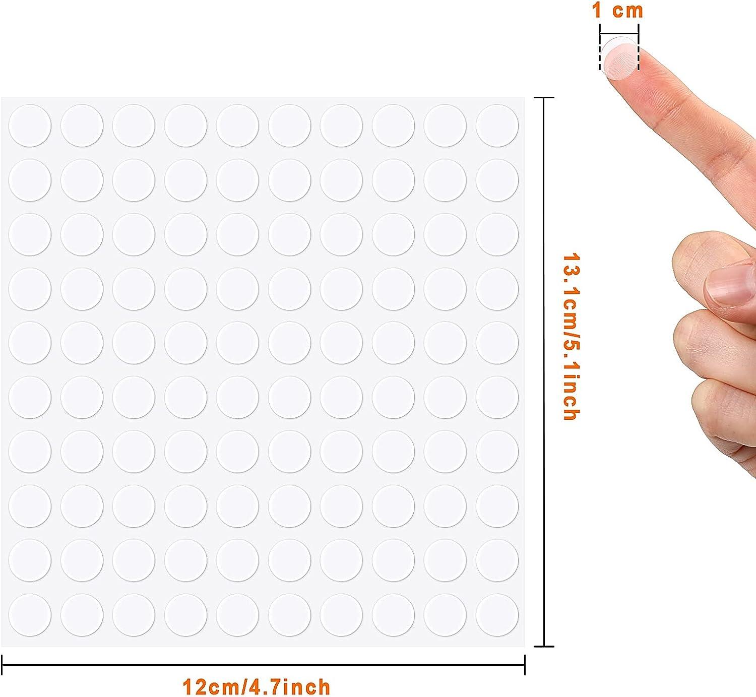 1000 Clear Double Sided Adhesive Dots 10mm Strong Balloon Glue