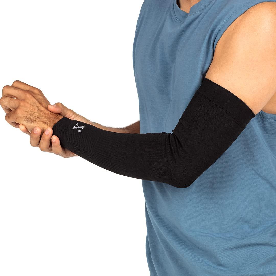 NUFABRX Pain Relieving Arm Compression Sleeve for Men & Women Full