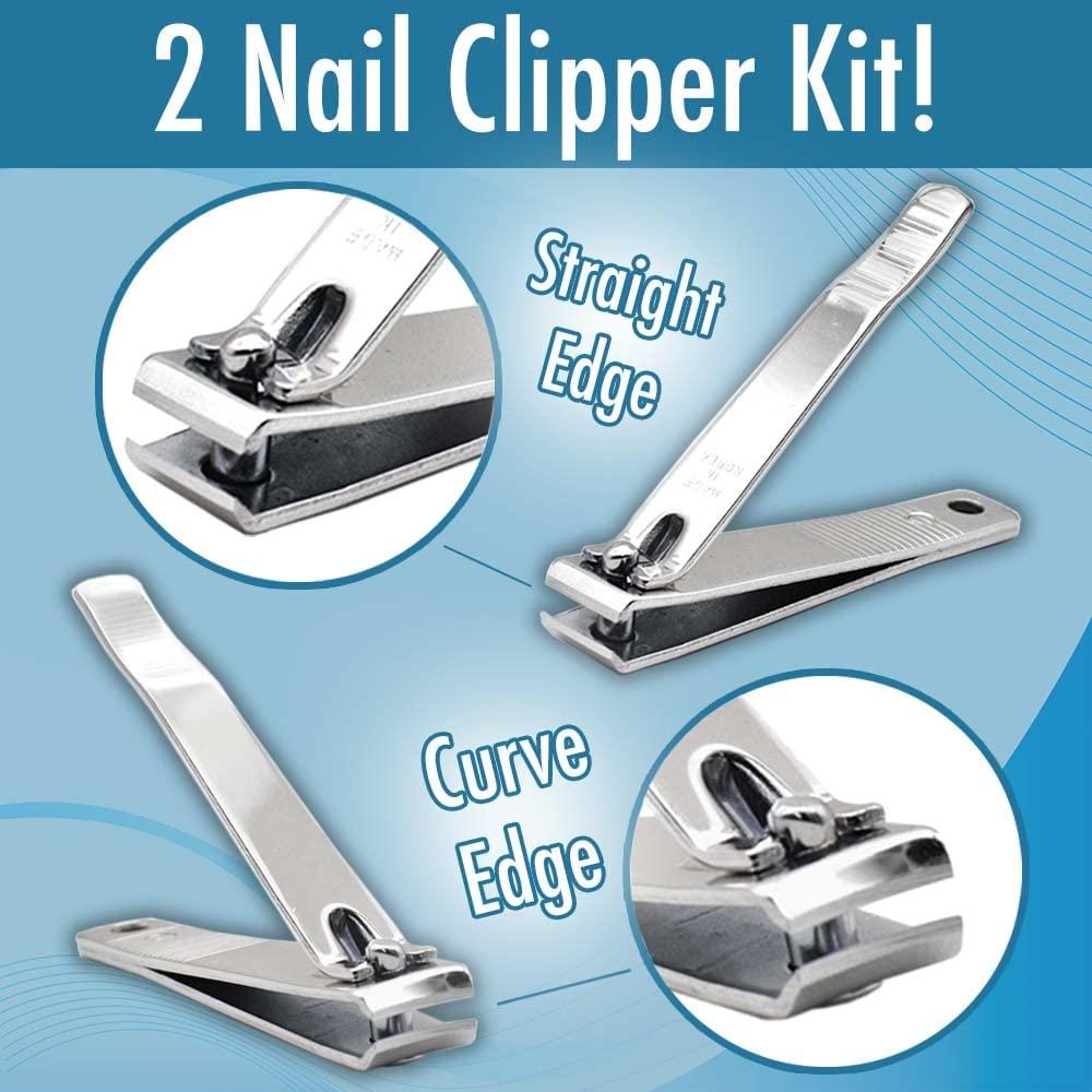 1pc Blue Nail Clipper - Sharp Angled Claw Trimmer With Non-slip