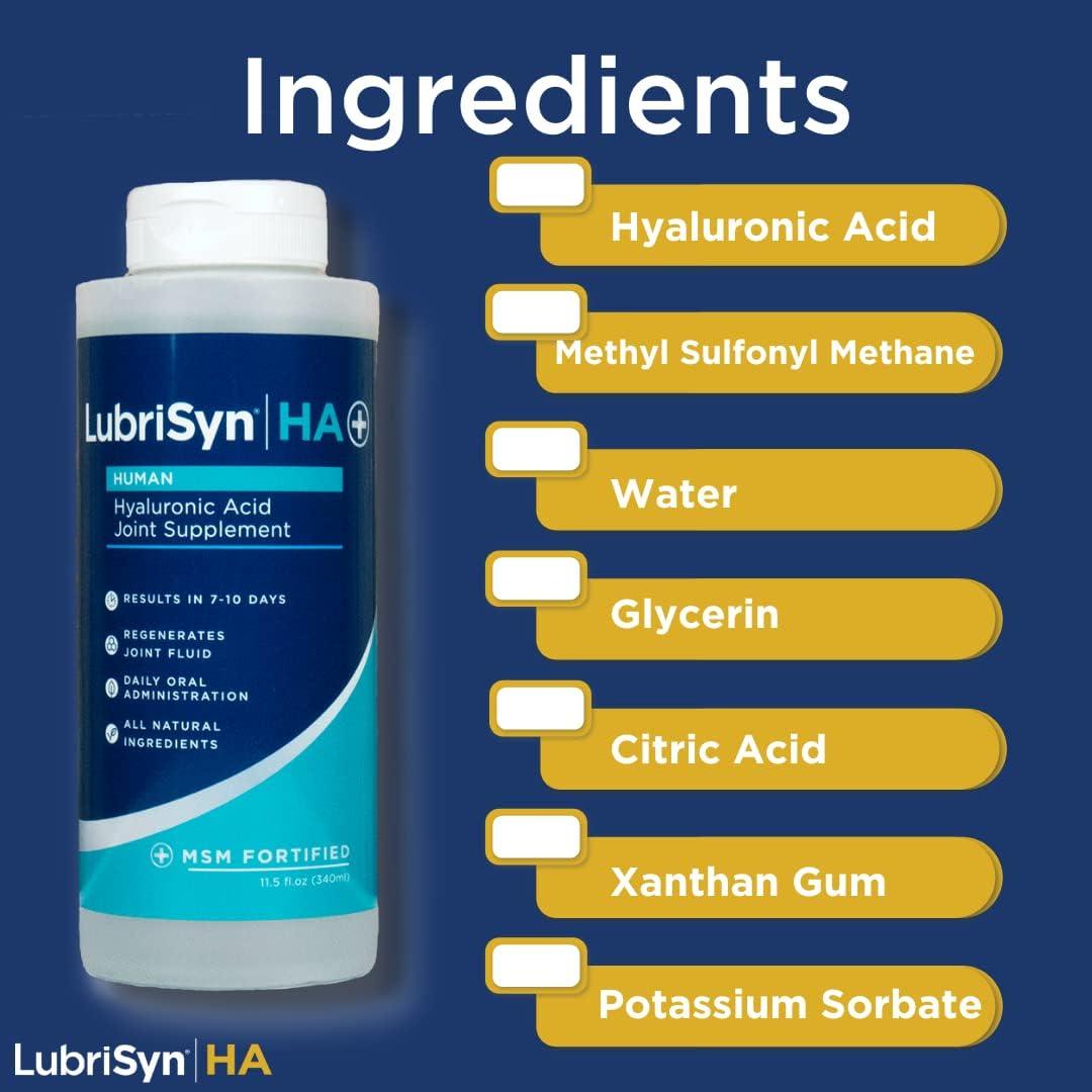 Lubrisyn HA with MSM Proprietary Vegan Joint Relief Edible Supplement