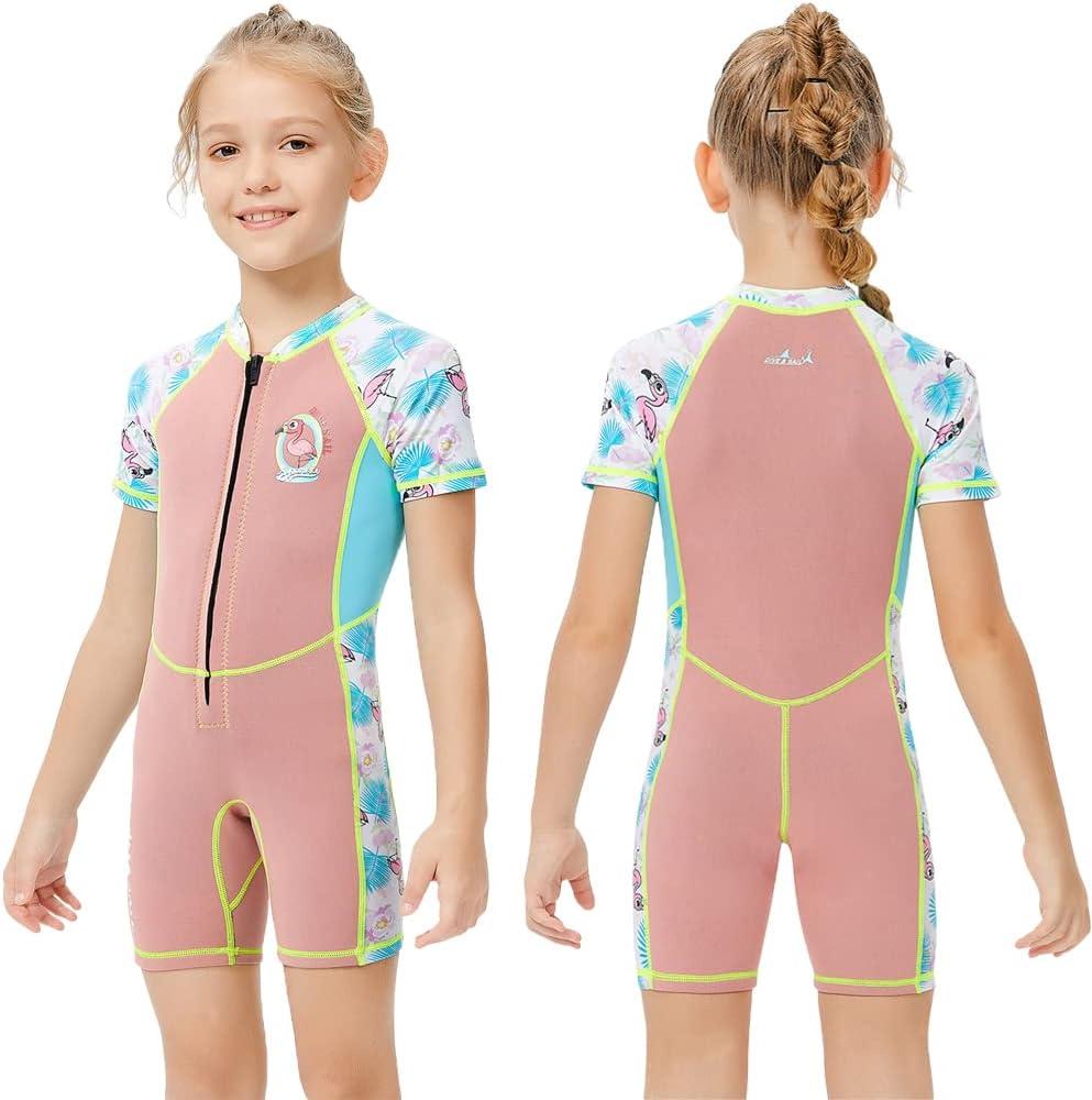 Wetsuit for Kids Girls Boys Neoprene Shorty Wet Suit Thermal