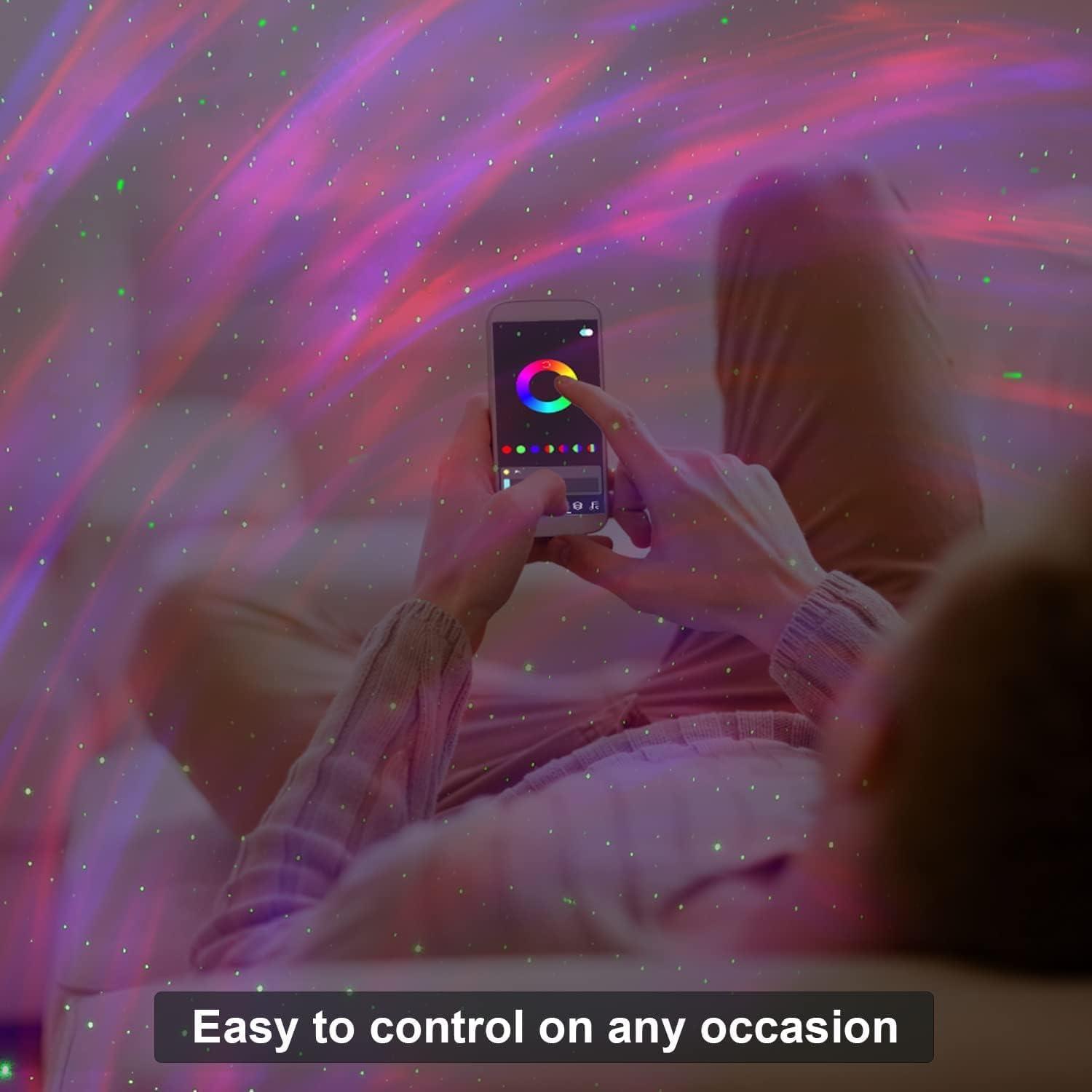 AOELLIT Star Lights Galaxy Night Light Projector for Bedroom Home Decor Black