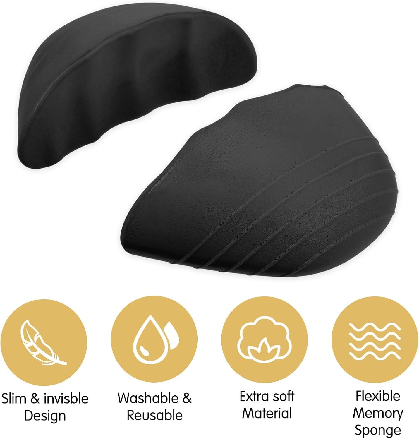 thumbnail image 2 of Riootlnm Comfort Fillers For Shoe Too Big, Spacers Cushions Pads For Loose Shoes, Size Reducer Made Shoe Fit Smaller, Prevent Slip Toe Inserts For Pain Relief (White, 1Pair(Half Size Bigger 2 of 11