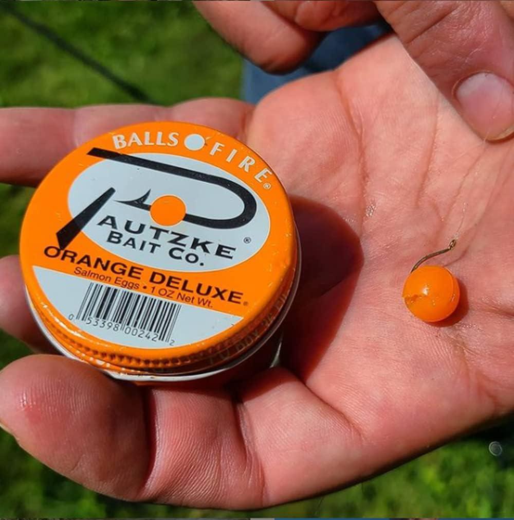 Pautzke Balls O' Fire Salmon Eggs Bait Orange Deluxe