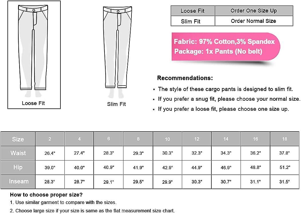 AKARMY Womens Cargo Pants with Pockets Outdoor Casual Ripstop Camo Military  Combat Construction Work Pants 12 Black-1