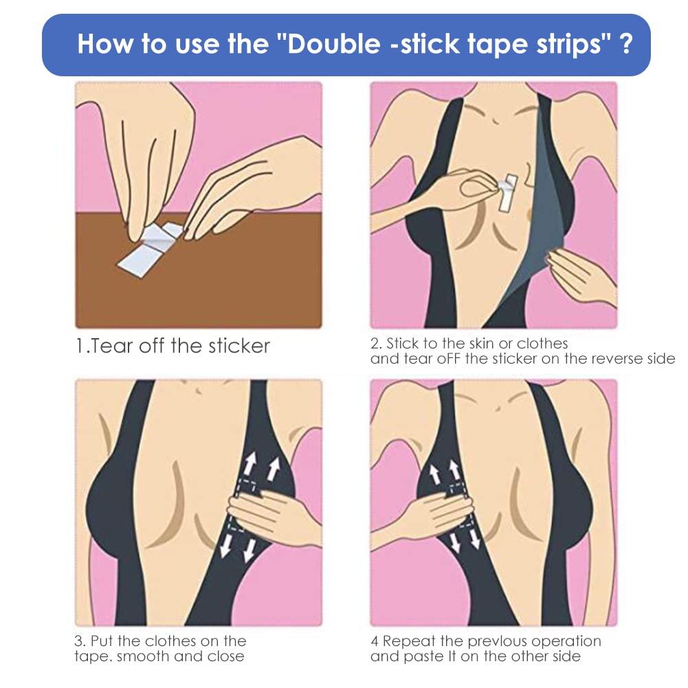 36pcs women clear double sided tape