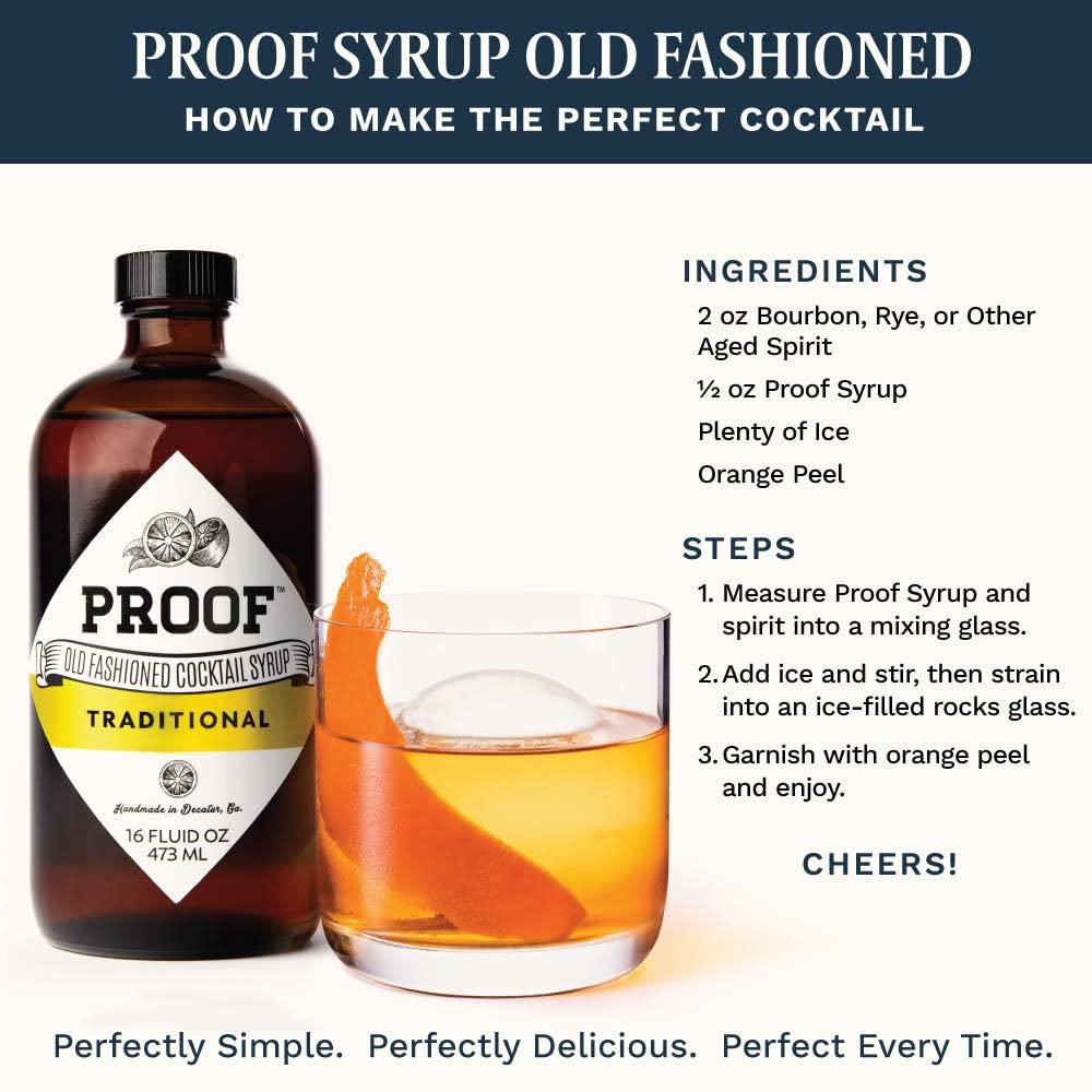 Proof Syrup Traditional Old Fashioned Cocktail Mixer (16 Ounces