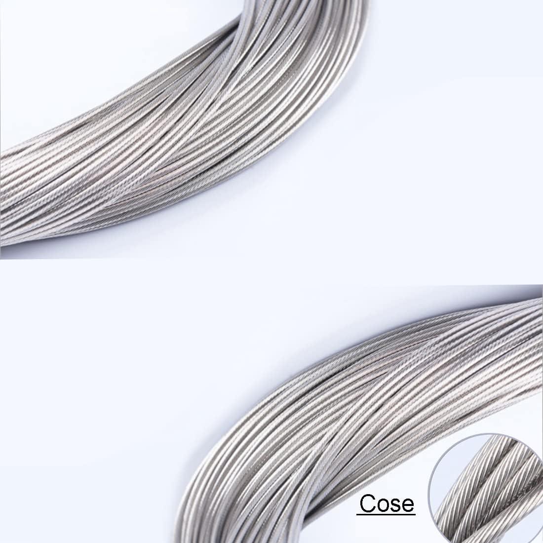 10 Pcs Shifter Cables, Derailleur Cable Stainless Steel Shifter Cable