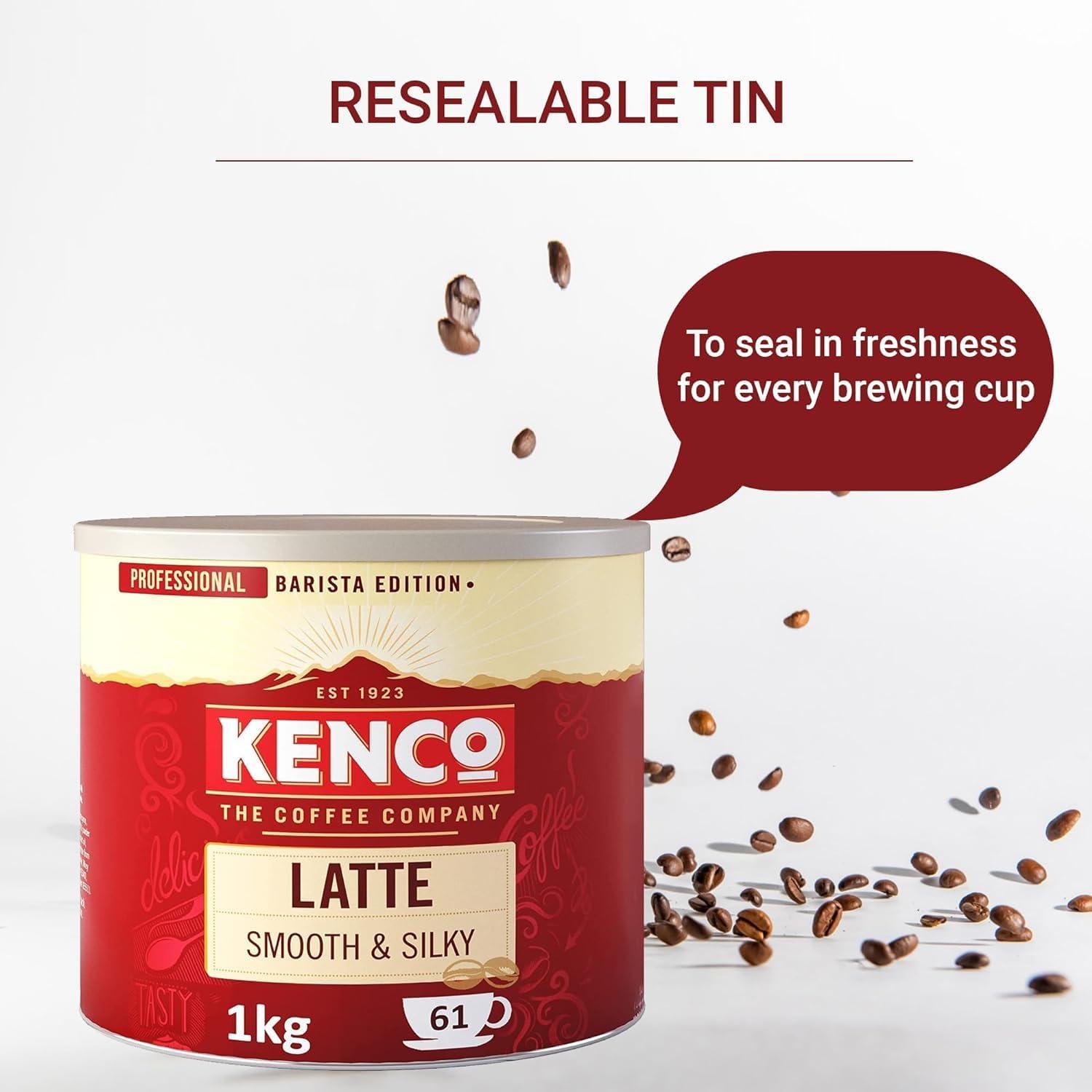 Kenco Latte Instant Coffee Creamy & Sweet Taste Smooth and Silky