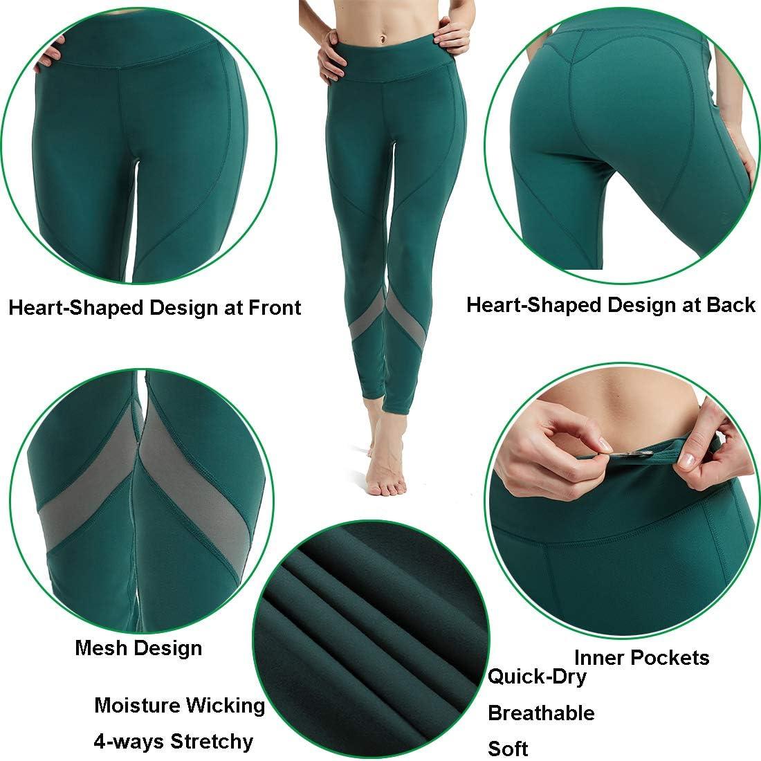 Rataves Yoga Pants for Women with Pockets High Waisted Leggings