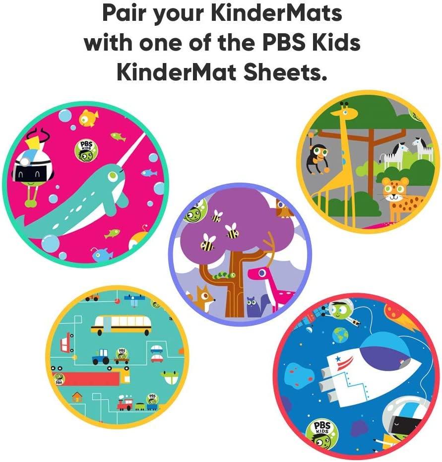 KinderMat 1 Thick 4Section Rest Mat 45 x 19 x 1 Red/Blue Ideal for