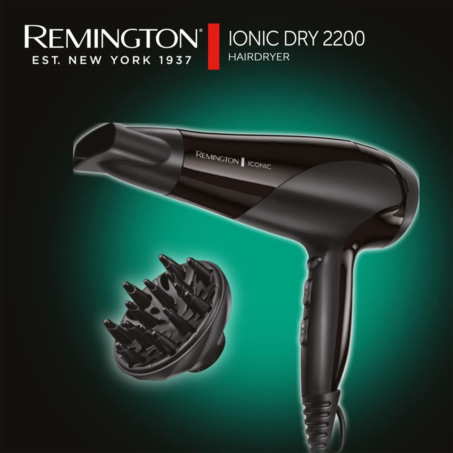 Remington D3198 Ionic Conditioning Hair Dryer with Diffuser and