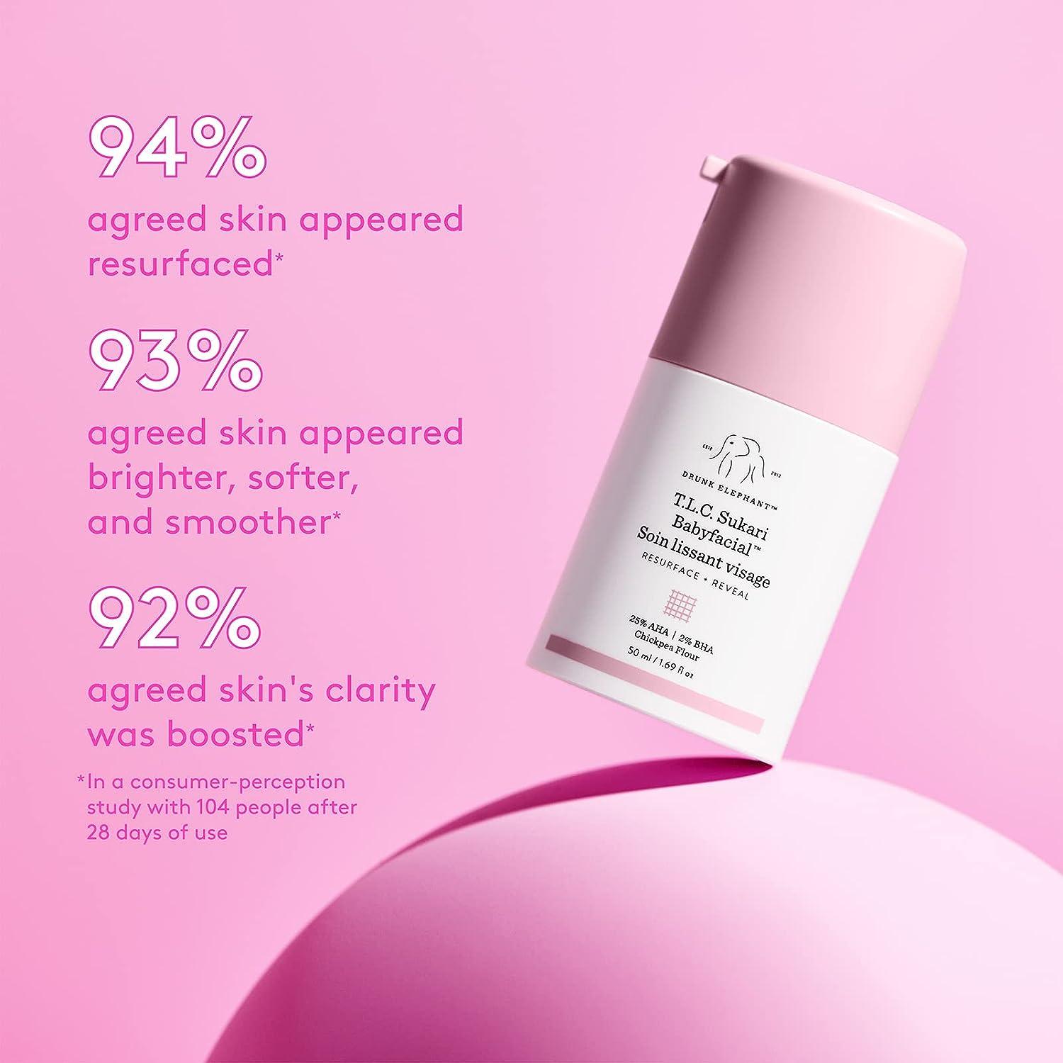 Drunk Elephant T.L.C. Sukari Babyfacial - AHA/BHA Face Mask for
