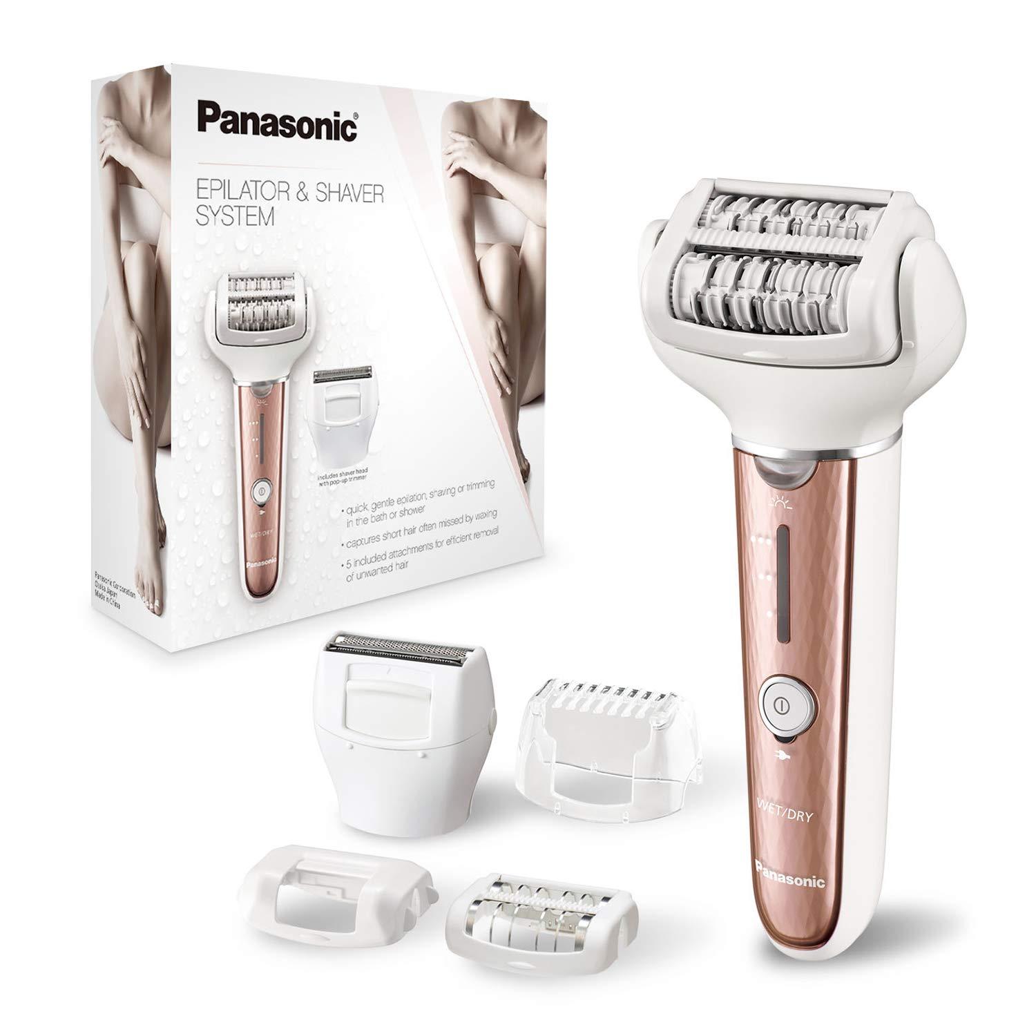  Panasonic, Cordless Shaver Epilator for Women with 5