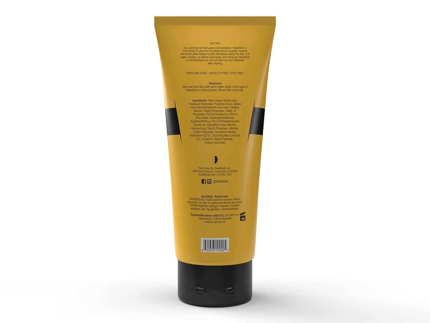 ATX Men's Head Shaving Basics Bundle with 8oz HeadSlick Cream, Razor, Blade Refills Close