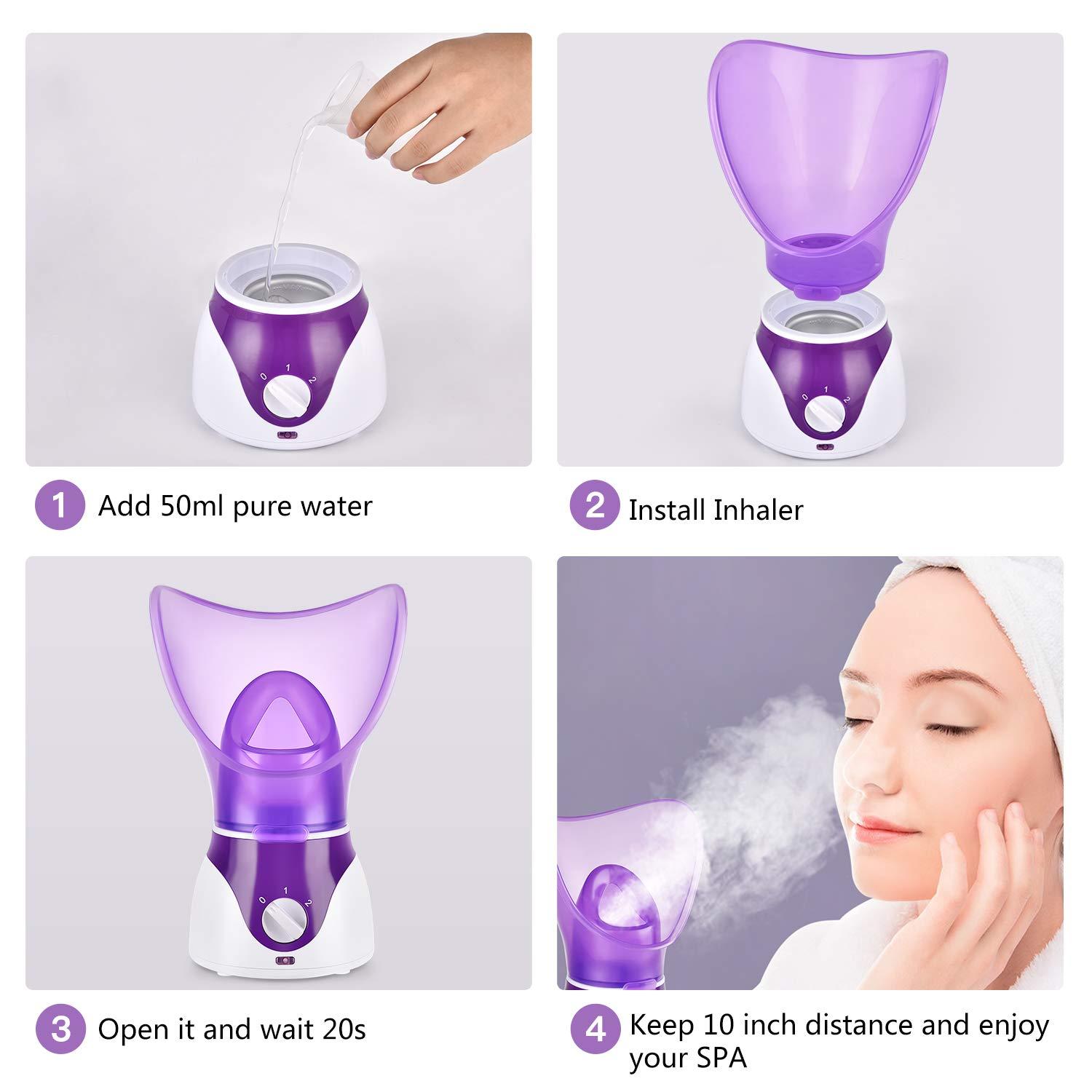Nano Facial Steamer Set for Deep Cleaning and Pore Purifying