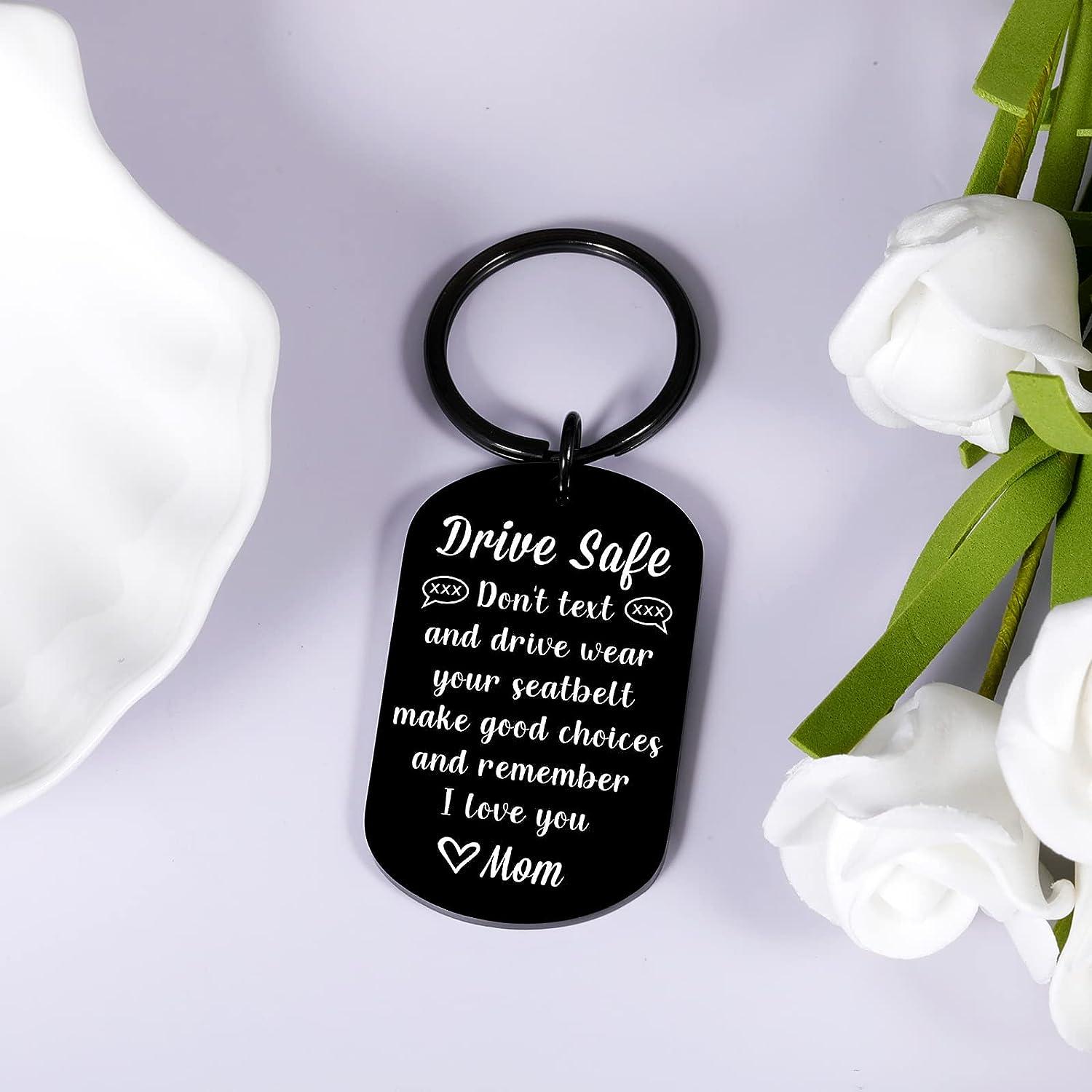 Don't Do Stupid Shit. Love Mom, New Driver Hand Stamped Keychain, Sweet  Sixteen Birthday Gift 