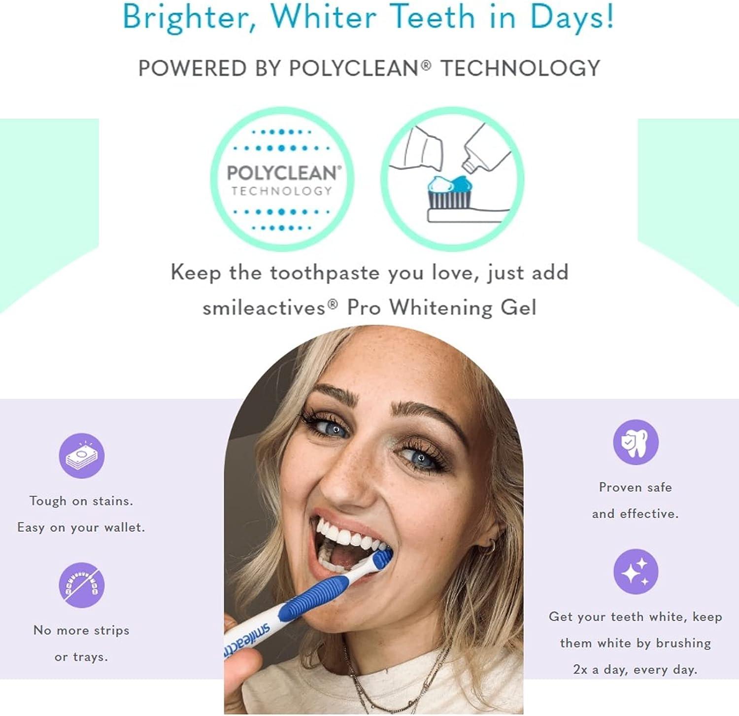 Smileactives Teeth Whitening Kit Pro Teeth Whitening Gel + Teeth