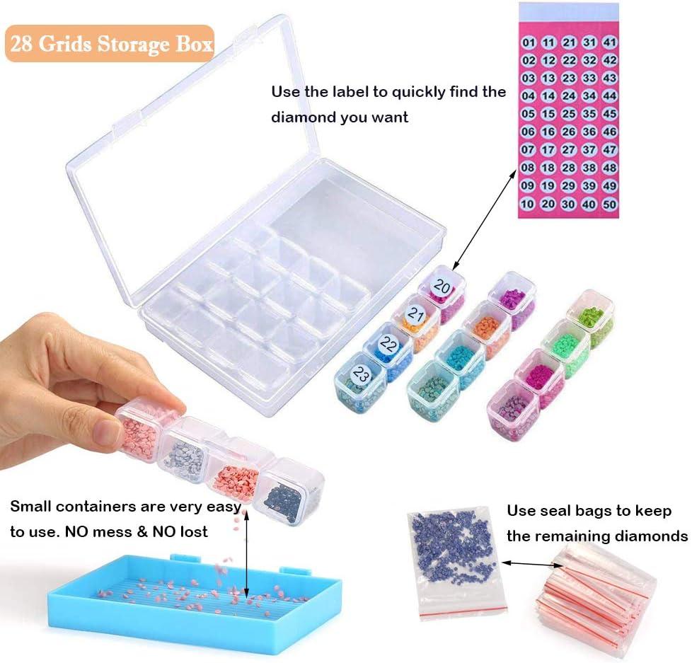 Diamond Painting Kit, Includes Accessory Storage Box, Fixing Tool