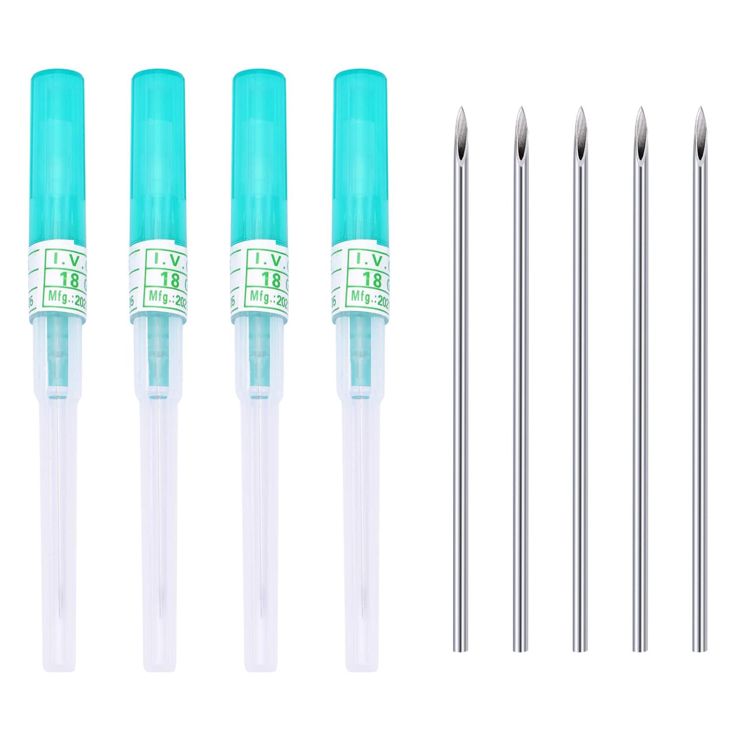 JIESIBAO 18G Ear Nose Piercing Needles 18G catheter Piercing Needls